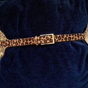 Cheetah print belt